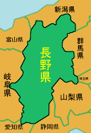 長野県-地図
